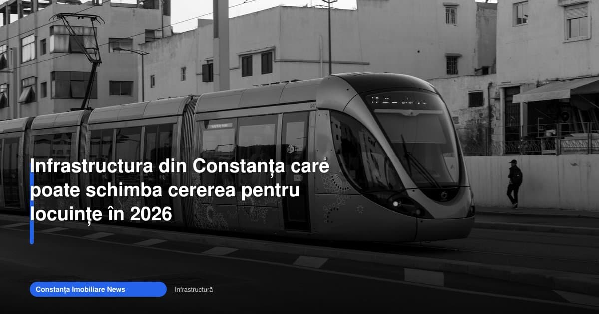 Infrastructura Constanța 2026 ar putea muta cererea de locuințe