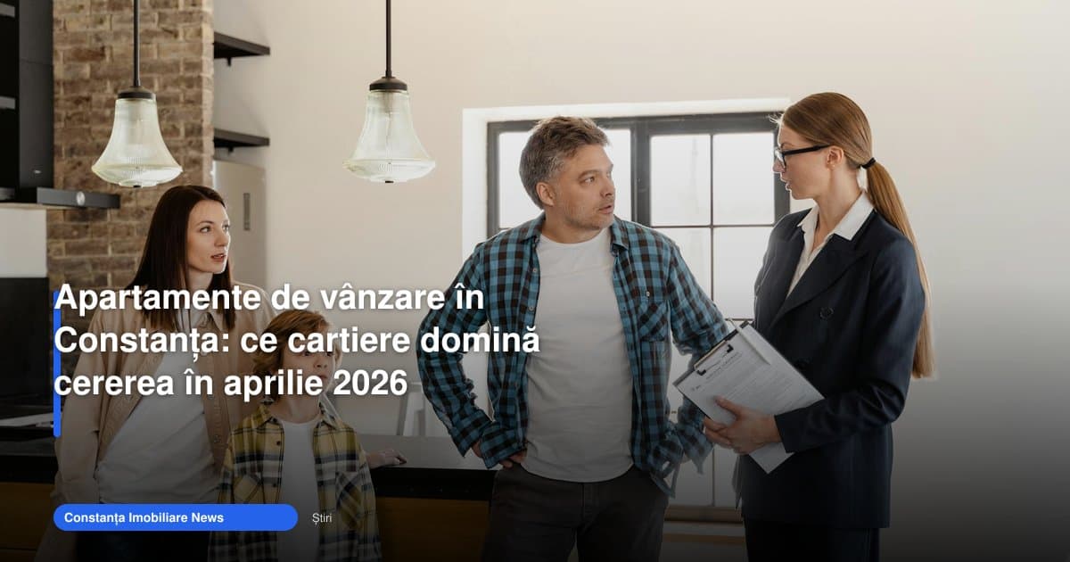 Apartamentele de vânzare în Constanța atrag cerere mare în 2026
