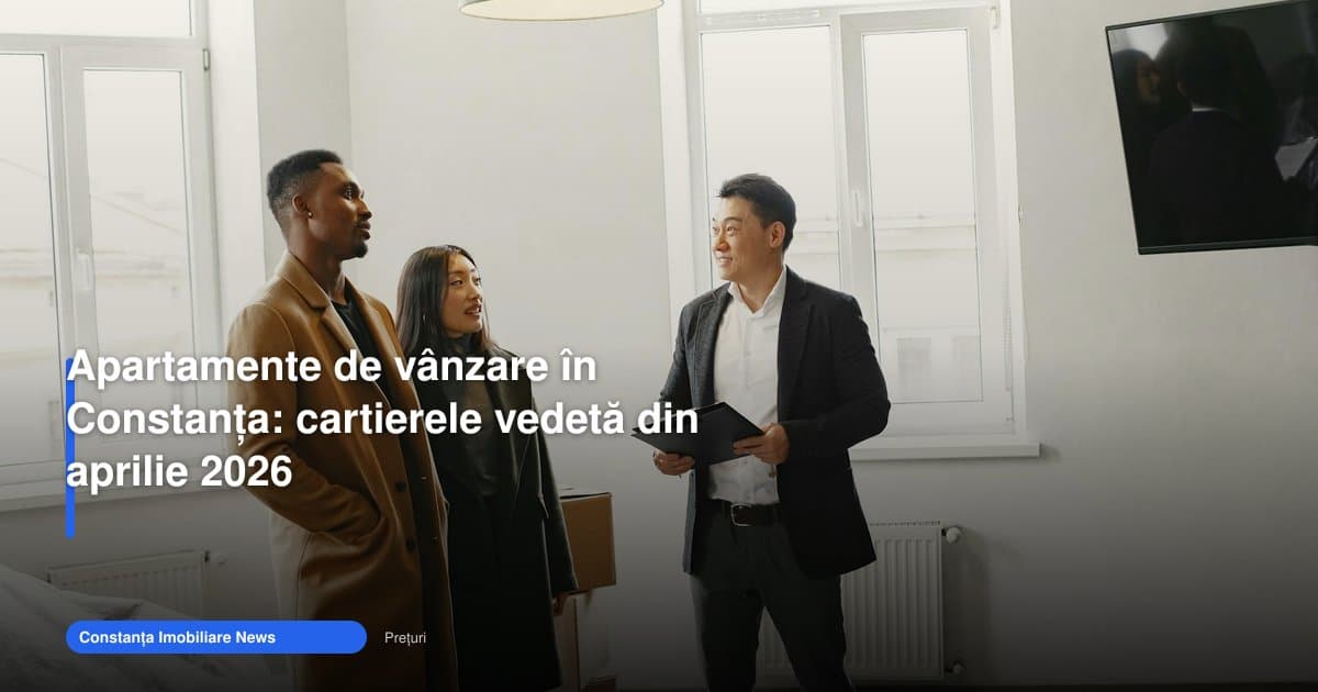Apartamentele de vânzare din Constanța se mută spre cartierele vedetă